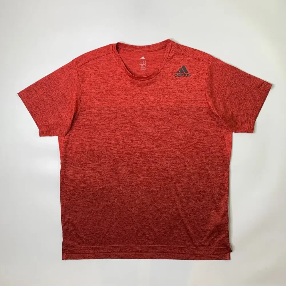 Adidas Shirt Mens XL Extra Large Climalite Crew Neck Short Sleeve Ombre-Effect
